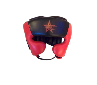 Casque de sparring ZENATA - Cuir noir