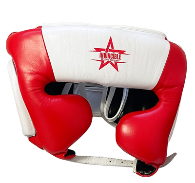 Casque de sparring Almoravid – Cuir blanc